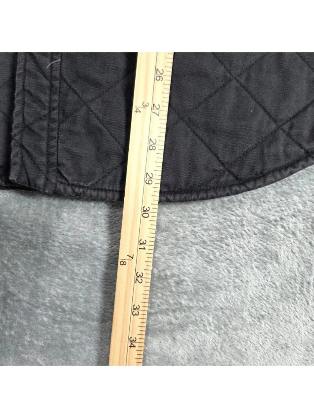 J Crew Shirt Mens XL Charcoal Gray Quilted Workshirt Jacket Shacket Preppy